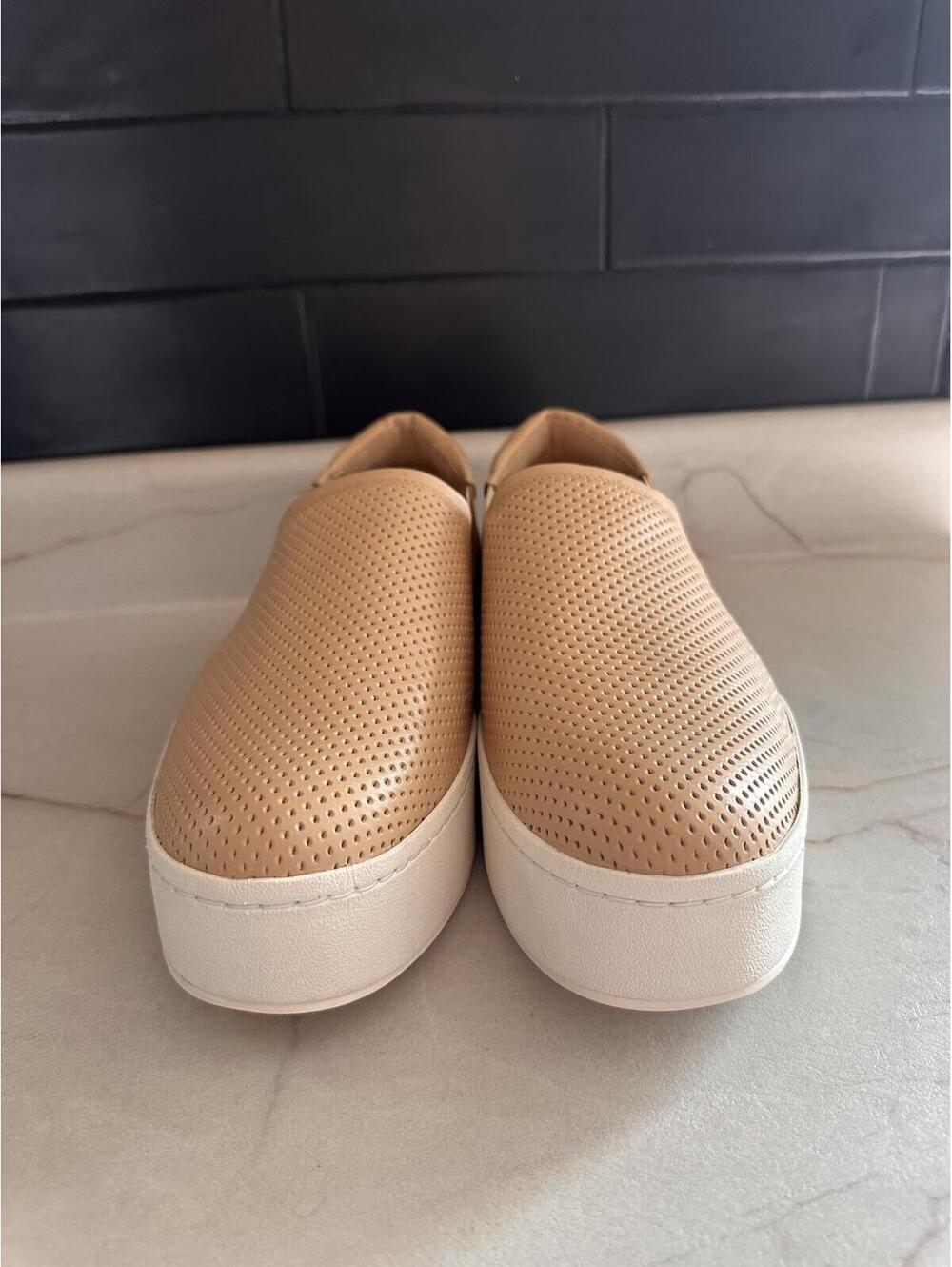 NEW VINCE Warren II Platform Sneaker Shoes Marble Beige Tan Women’s sz 8.5 EU 39 - Picture 12 of 15
